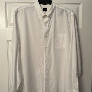 J Crew Flex Classic Button Down Shirt in White XL